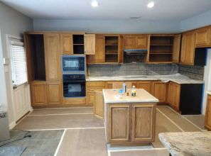 Before & After Cabinet Painting in North Houston, TX (1)